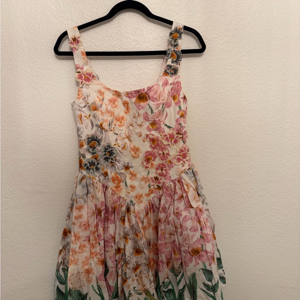 Agua by Agua Bendita Pluma Mini Dress in Jardinera size S - Picture 9 of 12